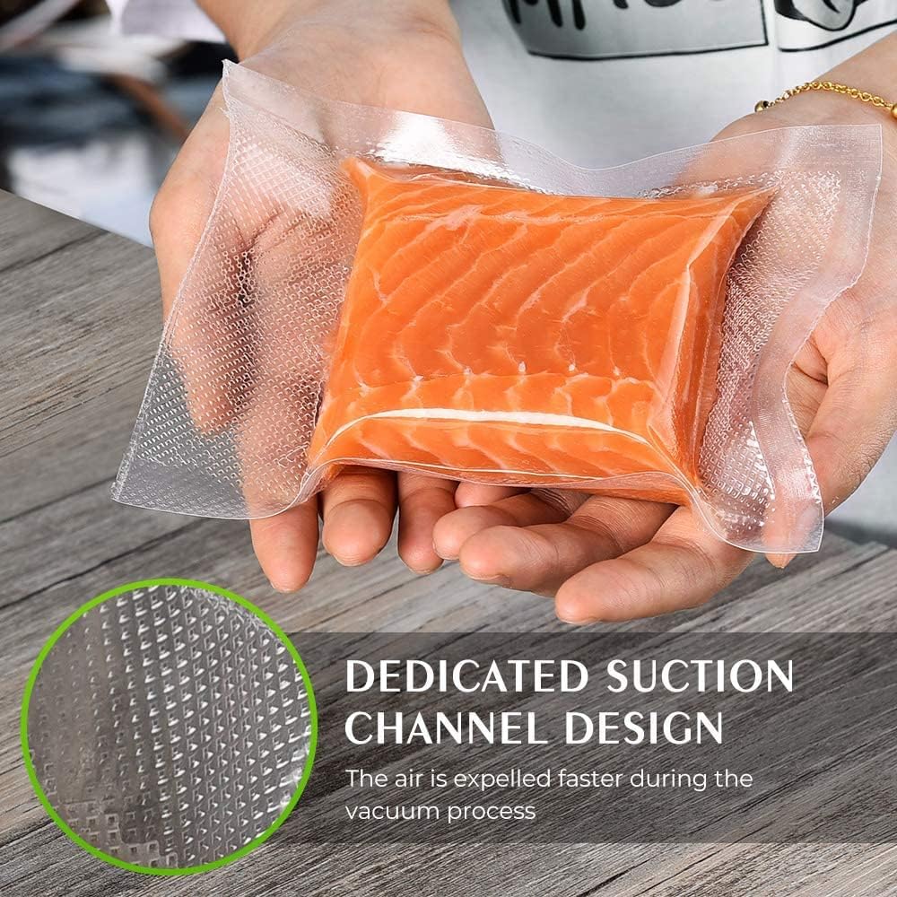 Vacuum Sealer Bags for Food,Seal a Meal Bags Rolls,11inx20 Rolls 2 Pack,XinBaoLong,Commercial Grade, Heavy Duty, BPA Free,Great for Vac Storage