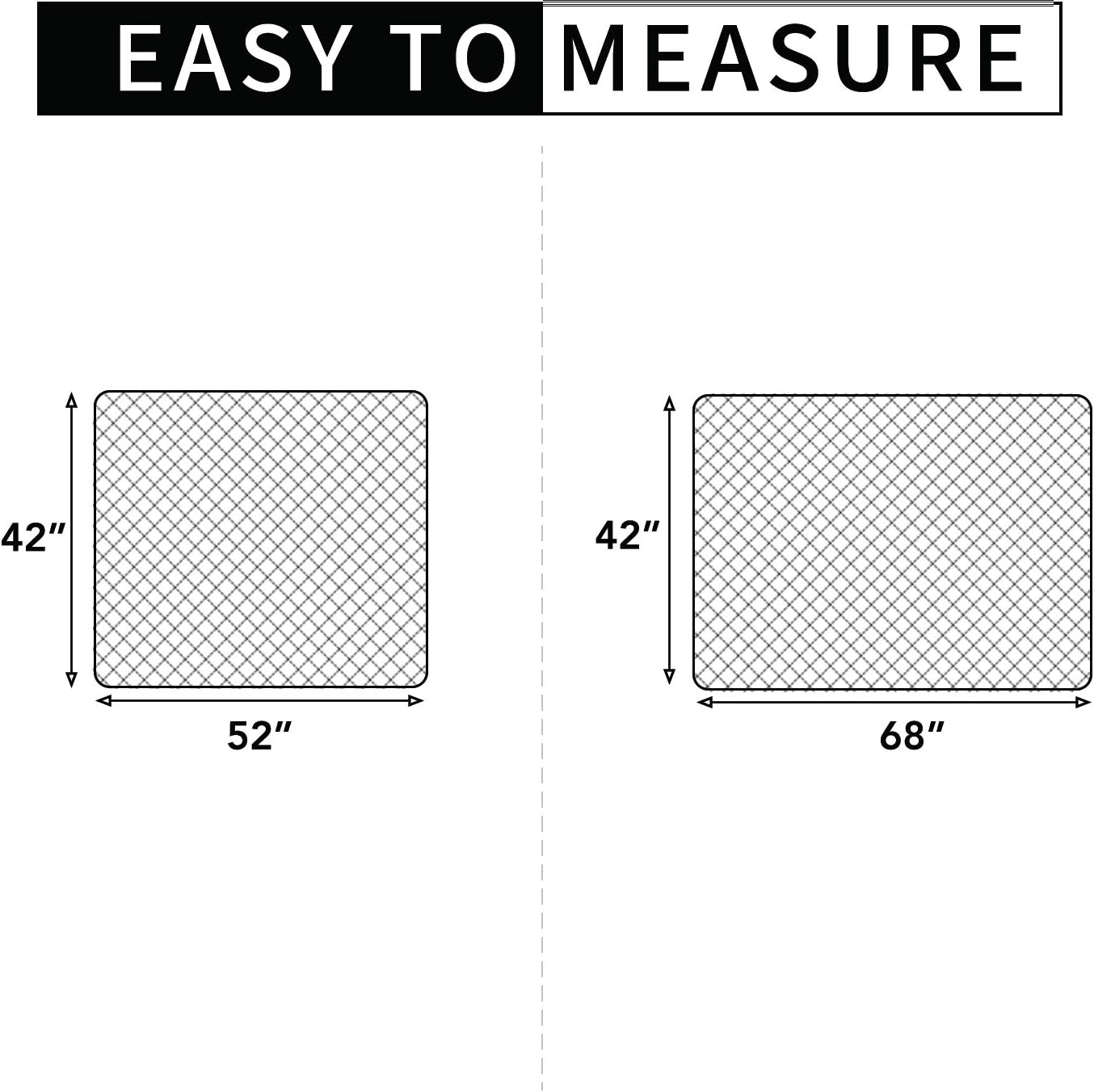 Easy-Going Sectional Couch Covers for Dogs L Shape Sofa Cover Reversible Sofa Slipcover Chaise Lounge Cover Furniture Protector Cover for Pets Dog Cat (42 x 68 inches, Classic Blue/Classic Blue)