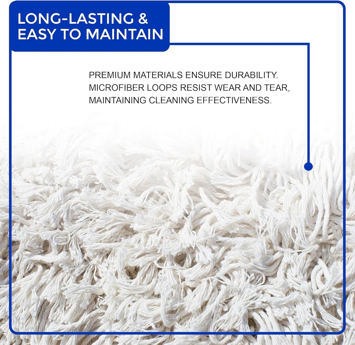 Nine Forty 36" Premium Cotton Dust Mop Kit - Heavy Duty Mop Head with Wood Handle for Industrial, Commercial, and Residential Cleaning - Dry Floor Duster for Hardwood Surfaces - White