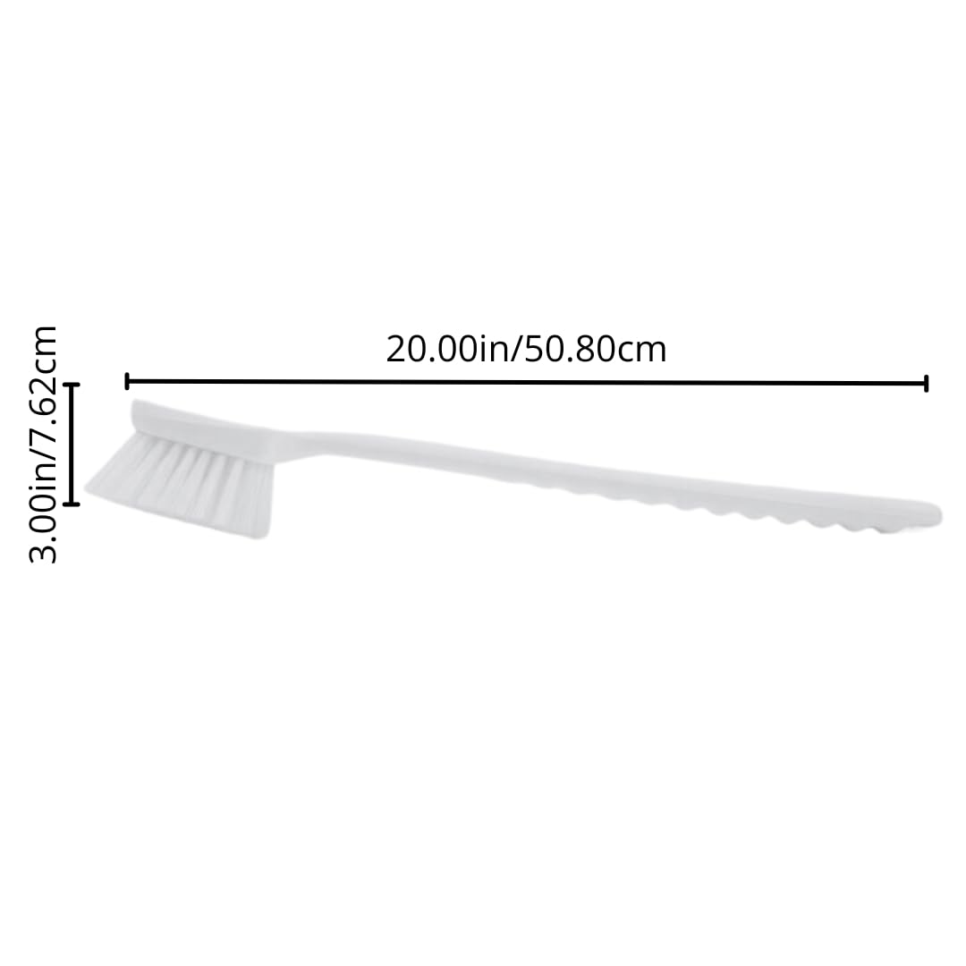 SPARTA 40501EC25 Plastic Large Scrub Brush, Kitchen Brush, Utility Brush With Long Handle For Cleaning, 20 Inches, Tan, (Pack of 6)