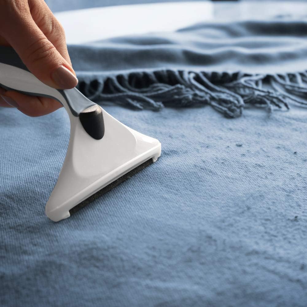 GLEENER Battery-Free Fabric Shaver & Lint Brush | Ultimate Fuzz Remover Sweater Comb | Lint Remover and Depiller for Clothing & Furniture (Navy)