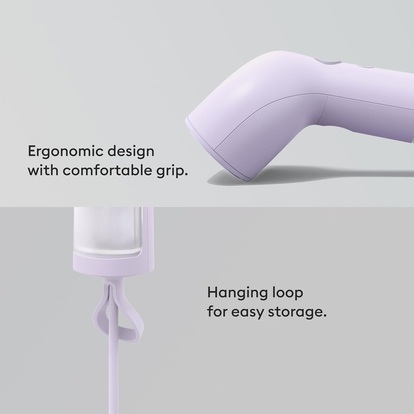 Steamery Handheld Clothes Steamer Cirrus X, 1200W, Steam Output 20g/min, Heat up in 20 Seconds, Portable, Minimalistic, Scandinavian design, Purple