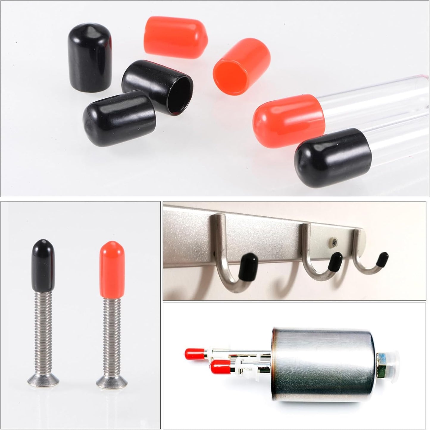 uxcell 20pcs Rubber End Caps 2mm(1/16") ID Vinyl PVC Round Tube Bolt Cap Cover Screw Thread Protectors,Light Blue
