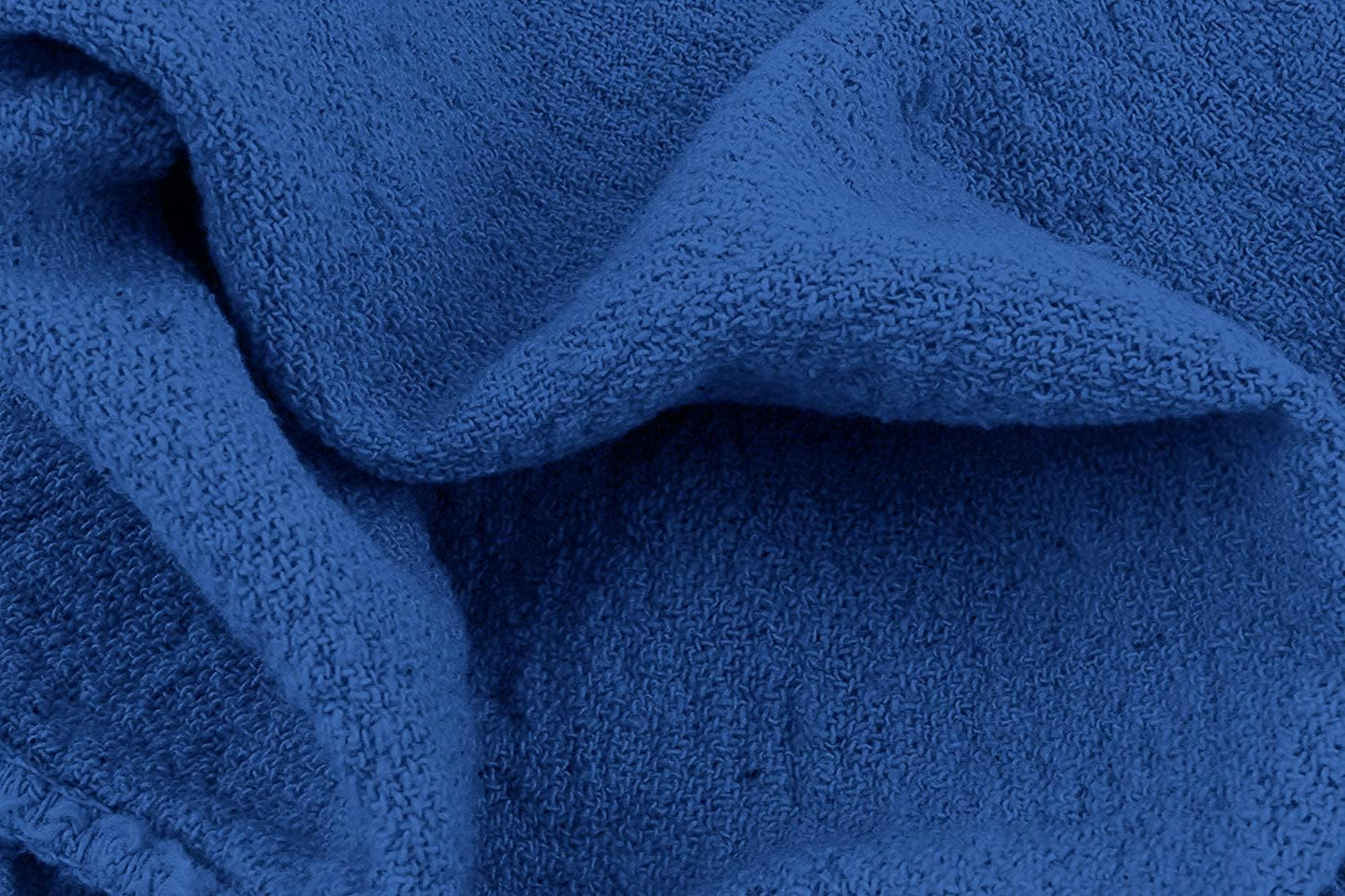 Avalon Towels Cotton Shop Rags – (Pack of 50) Size 12x14 Inches Cleaning Rags – Absorbent Shop Towels and Multipurpose Cleaning Towels for Automobiles, Industries, Garage and Homes (Blue)