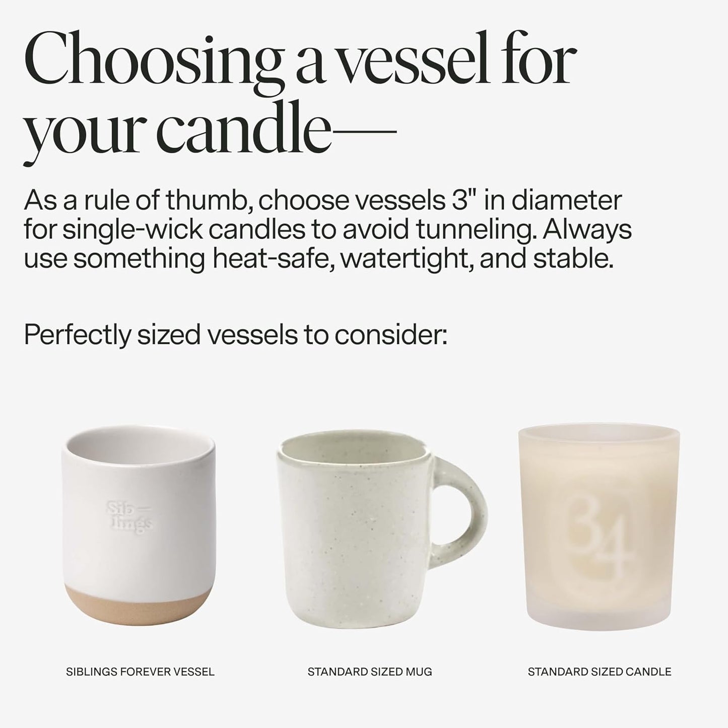 Siblings Candle Making Kit | DIY Coconut-Soy Wax Candle Kit with Wooden Wick | Scent No 05: Clove, Lavender, Cedarwood | Clean, Non-Toxic, Reusable, 60 Hr Burn