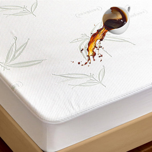 Twin XL Mattress Protector Waterproof Mattress Pad Washable Bamboo Rayon Mattress Cover Breathable Noiseless Bed Protector 5" - 21'' Elastic Fitted Deep Pocket