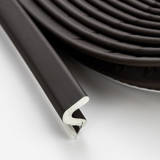 Weather Stripping Door Seal Strip Soundproof Q Foam Weather Stripping for Door Frame, Exterior Door Weather Stripping for Large Gap, Easy to Install（Brown, 21FT