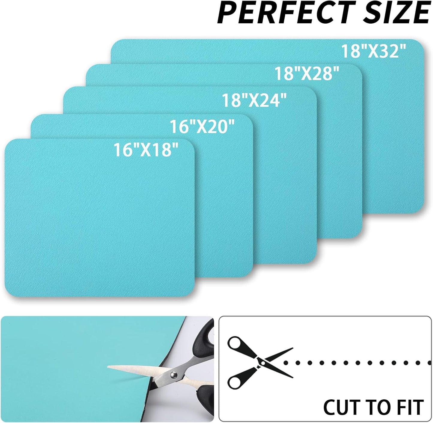 Dish Drying Mat for Kitchen Counter, Heat Resistant Drainer Mats with Non-slip Rubber Backed, Hide Stain Kitchen Super Absorbent Draining Mat, Easy to Clean Dish Rack Pad, Teal 16"x20"