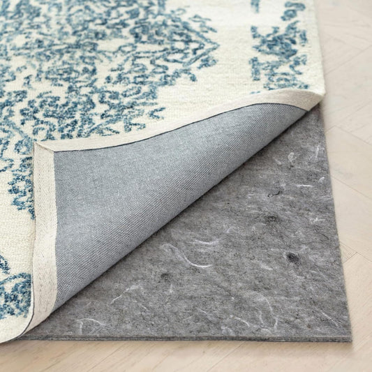 RUGPADUSA - Dual Surface - 10'x13' - 1/8" Thick - Felt + Rubber - Non-Slip Backing Rug Pad - Adds Low-Profile Comfort and Protection