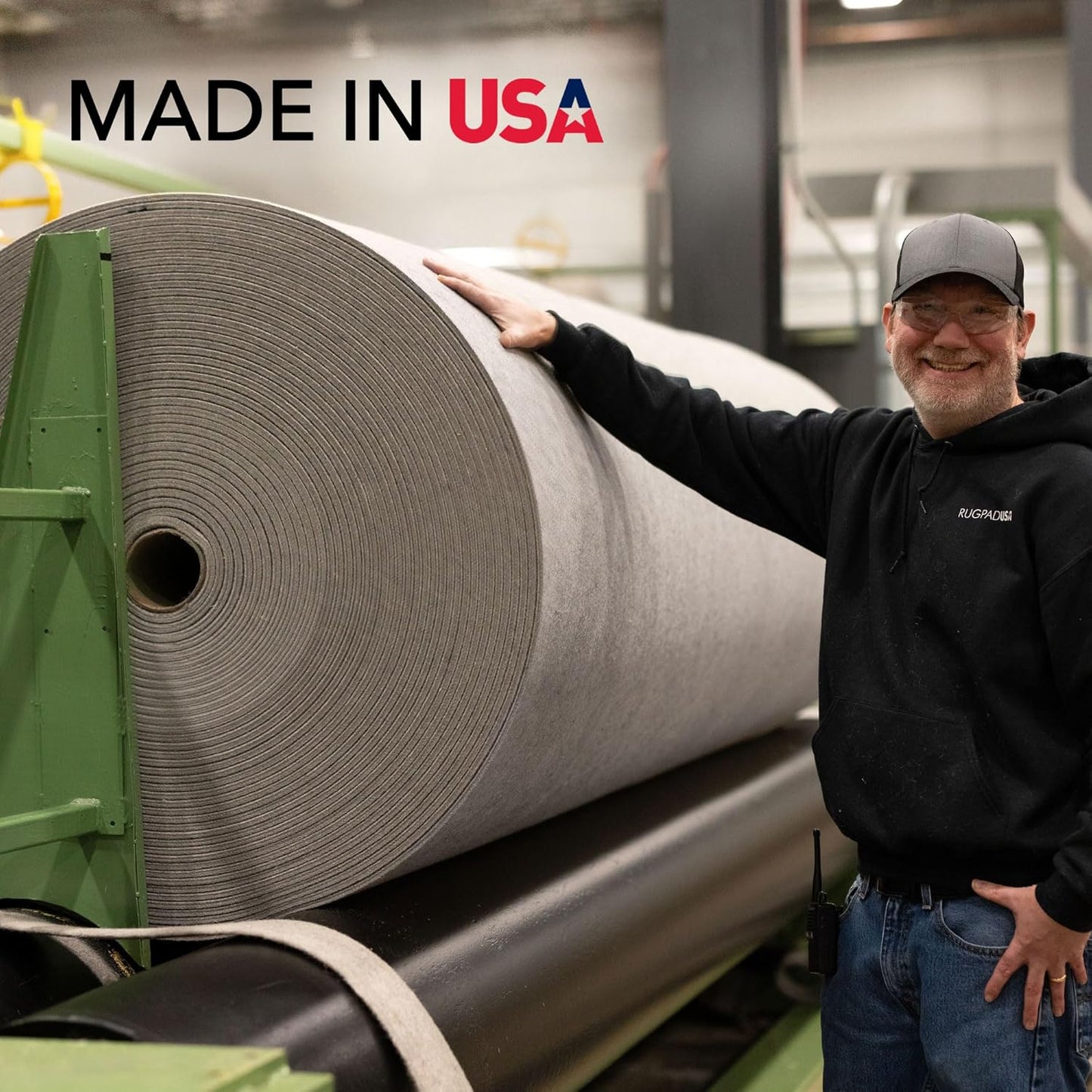 RUGPADUSA - Eco-Plush - 6'x9' - 1/4" Thick - 100% Felt - Premium Cushioned Rug Pad - Available in 3 Thicknesses, Many Custom Sizes