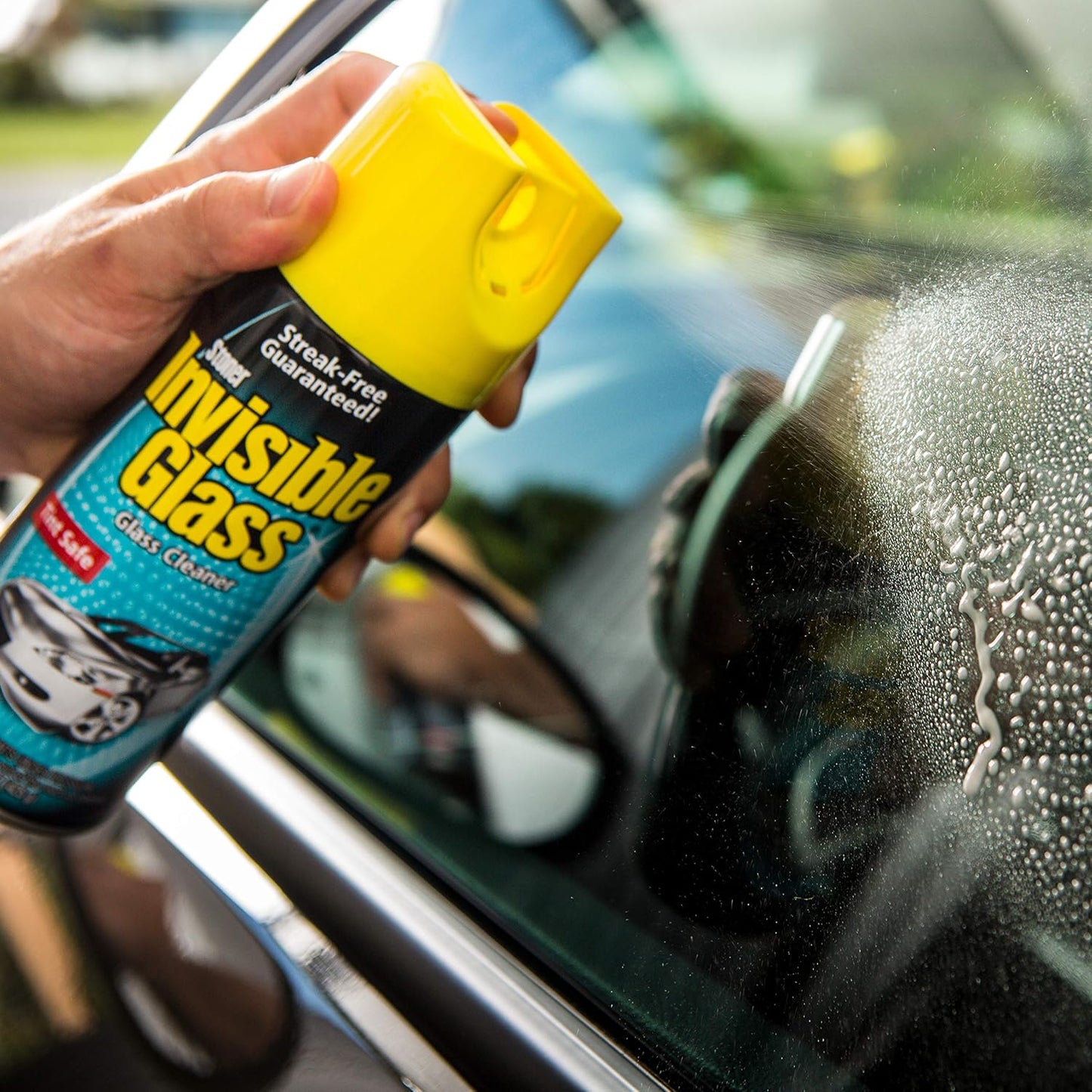 Invisible Glass 91163-6PK Premium Aerosol Glass and Window Cleaner for Auto and Home, Streak-Free, Ammonia-Free, Tint-Safe, 15 oz (Pack of 6)